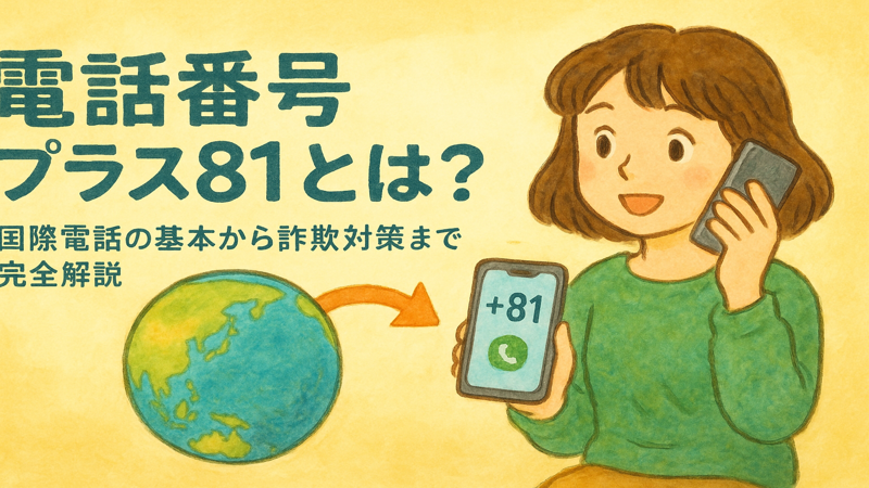 電話番号プラス81とは？国際電話の基本から詐欺対策まで完全解説