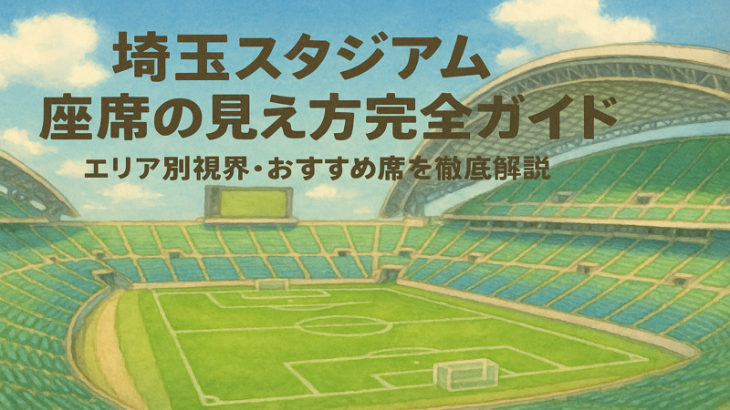 埼玉スタジアム座席の見え方完全ガイド｜エリア別視界・おすすめ席を徹底解説