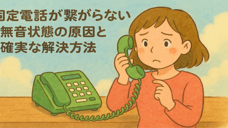 固定電話が繋がらない無音状態の原因と確実な解決方法