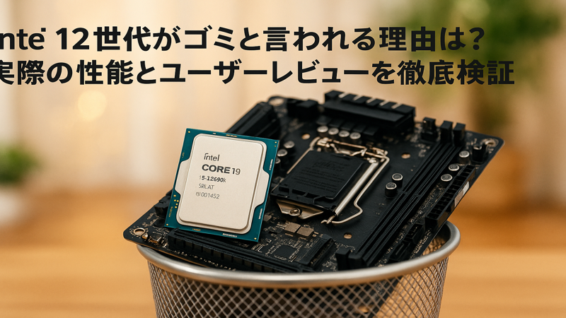 Intel 12世代がゴミと言われる理由は？実際の性能とユーザーレビューを徹底検証