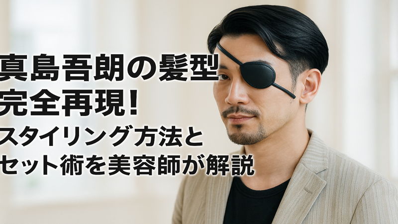 真島吾朗の髪型を完全再現！スタイリング方法とセット術を美容師が解説