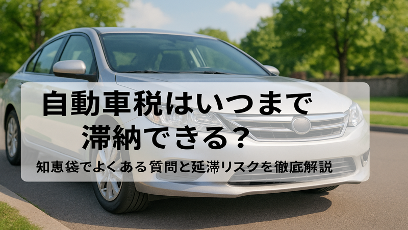 自動車税はいつまで滞納できる？知恵袋でよくある質問と延滞リスクを徹底解説