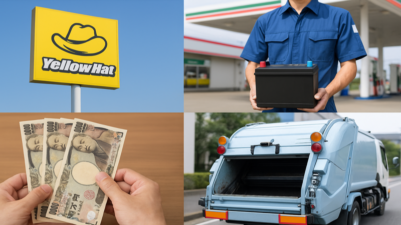 3.バッテリー無料回収の代替手段と費用比較