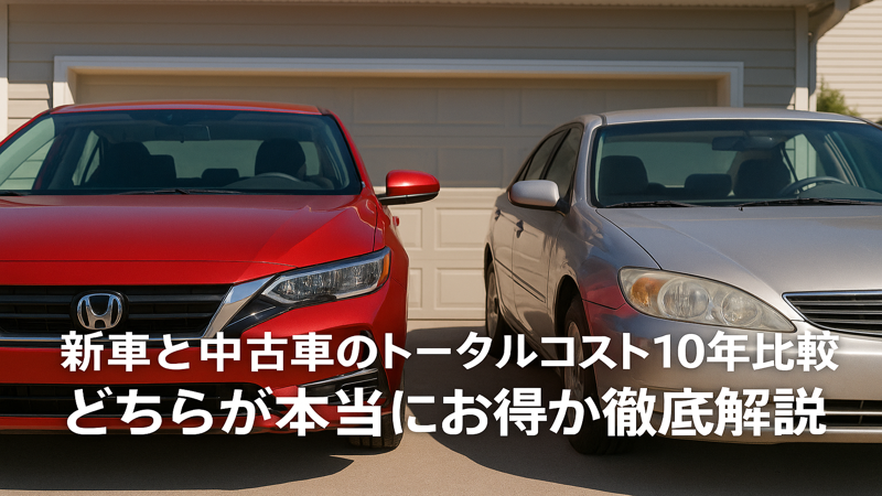 新車と中古車のトータルコスト10年比較：どちらが本当にお得か徹底解説